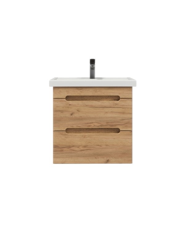 Тумба с раковиной SanStar Diva 60 подвесная, Gold Kraft, раковина Fest 60