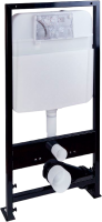 Комплект Биде BOCCHI V-Tondo 1487-004-0120 чёрный матовый + Инсталляция AlcaPlast A105 /1120 + Унитаз подвесной 1416-004-0129 безободковый, черный матовый + Кнопка EWRIKA 0044 черная матовая + Крышка A0336-004 с микролифтом, черная матовая + Инсталляция P