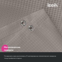 Штора для ванной IDDIS Decor DW02P18i11 180х200, бежевая