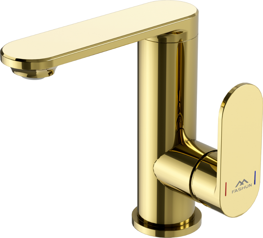 Смеситель для раковины Fashun A8885-35 золото