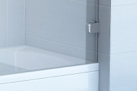 Шторка на ванну Ravak BVS1-80 Transparent фурнитура хром