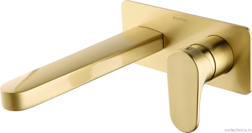 Смеситель для раковины Boheme Spectre 455-MG С ВНУТРЕННЕЙ ЧАСТЬЮ, matt gold