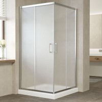 Душевой уголок Vegas Glass ZA Tur Novo 110 08 10 профиль глянцевый хром, стекло сатин