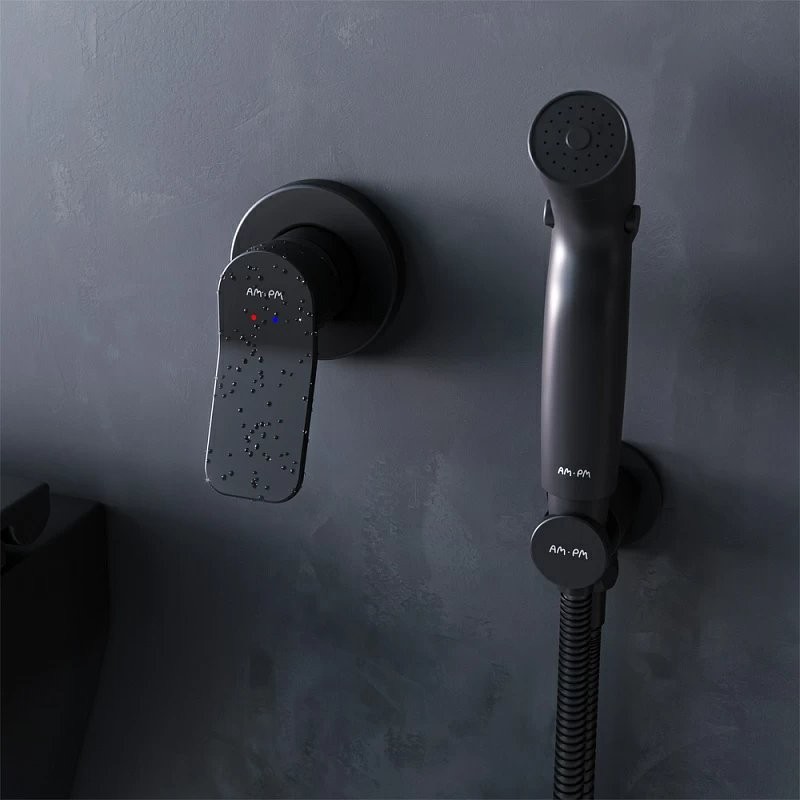 Гигиенический душ AM.PM X-Joy F40H85A22 С ВНУТРЕННЕЙ ЧАСТЬЮ, черный
