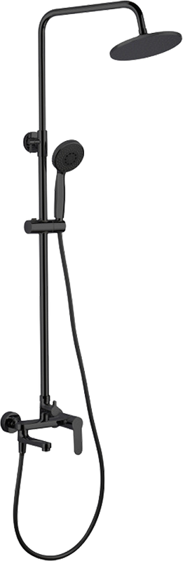 Душевая стойка Aquanet Passion AF300-72-R-B чёрная матовая
