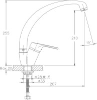 Смеситель для кухни Haiba HB16 HB4116-2