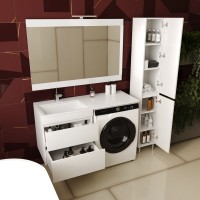 Мебель для ванной комнаты Style Line Даллас 120 Люкс Plus подвесная, белая L