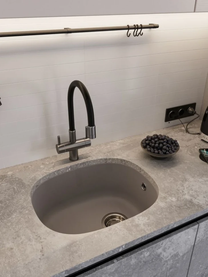 Мойка кухонная Emar Quartz EMQ-1560.P алмаз