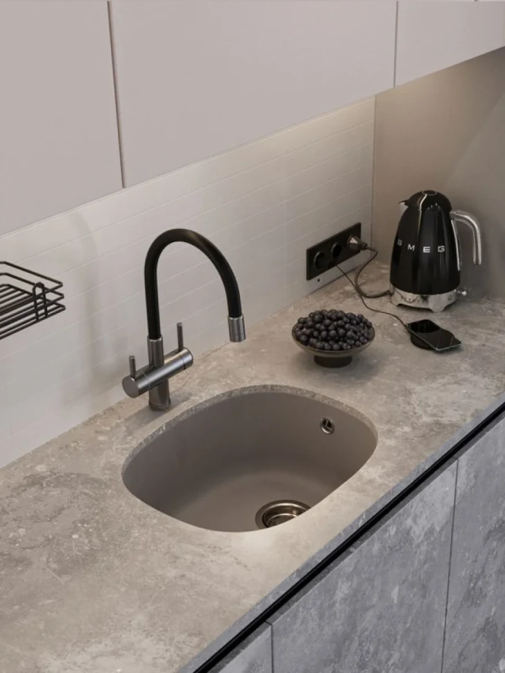 Мойка кухонная Emar Quartz EMQ-1560.P алмаз