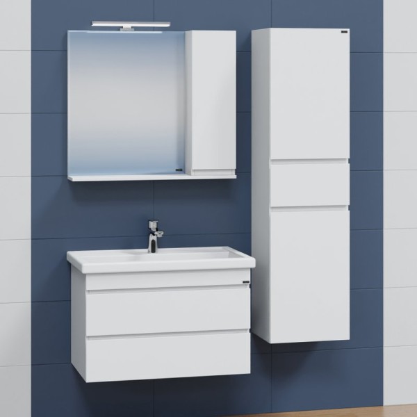 Мебель для ванной комнаты СаНта Марс 80 подвесная, с ящиками