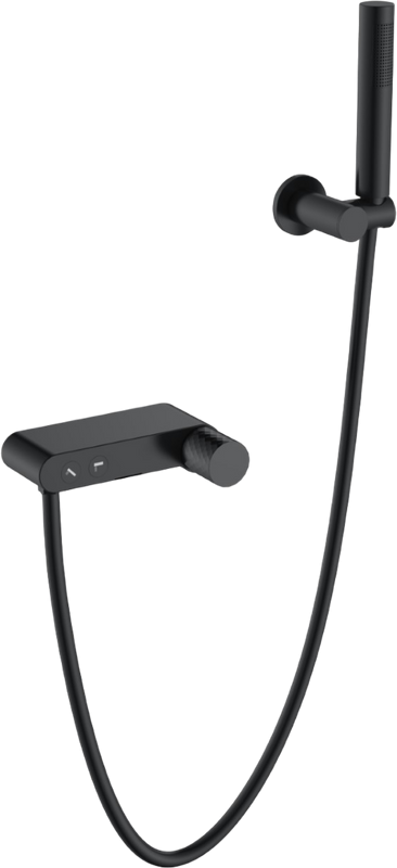 Смеситель для ванны с душем Boheme Stick 123-BB черный