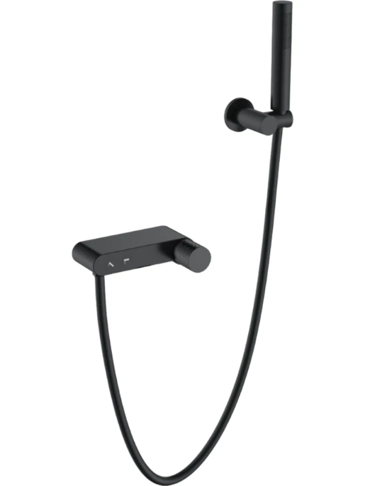 Смеситель для ванны с душем Boheme Stick 123-BB черный