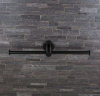 Держатель туалетной бумаги Colombo Design Plus W4990.NM двойной, черный матовый