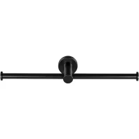 Держатель туалетной бумаги Colombo Design Plus W4990.NM двойной, черный матовый Держатель туалетной бумаги Colombo Design Plus W4990.NM двойной, черный матовый