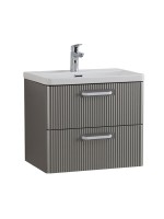 Мебель для ванной комнаты BelBagno Due 60 ручки белые, сатин