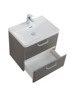 Мебель для ванной комнаты BelBagno Due 60 ручки белые, сатин