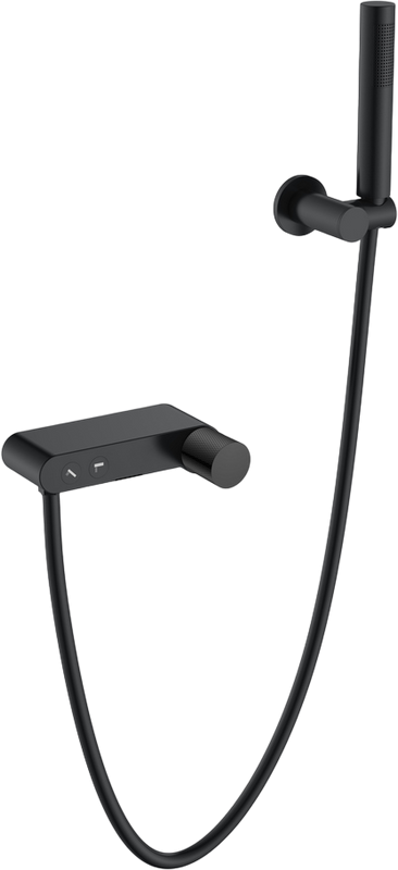 Смеситель для ванны с душем Boheme Stick 123-BB.2 black touch black