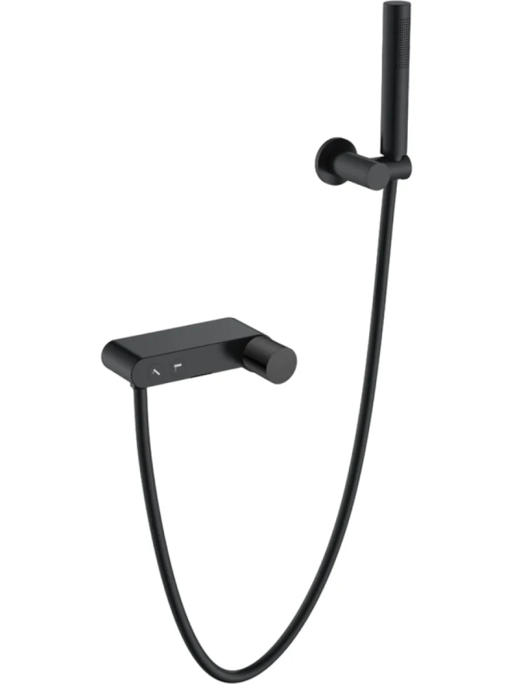 Смеситель для ванны с душем Boheme Stick 123-BB.2 black touch black