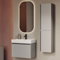 Тумба под раковину без столешницы Aqwella Pure 65 серый туман