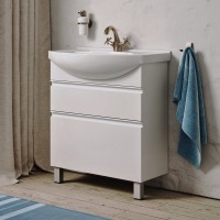 Тумба под раковину без столешницы Aqwella Rodos 65 напольная, белая