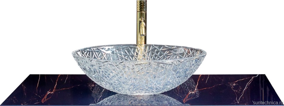 Мебель для ванной комнаты Armadi Art Lucido 100 насыщенный синий, раковина 817, ножки хром