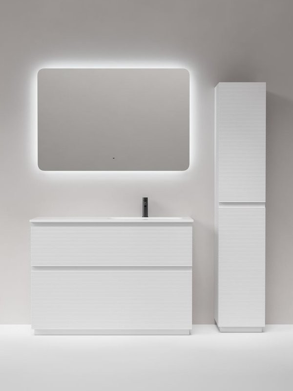 Мебель для ванной комнаты Sancos Folk Floor 120 правая напольная, bianco, раковина CN7021