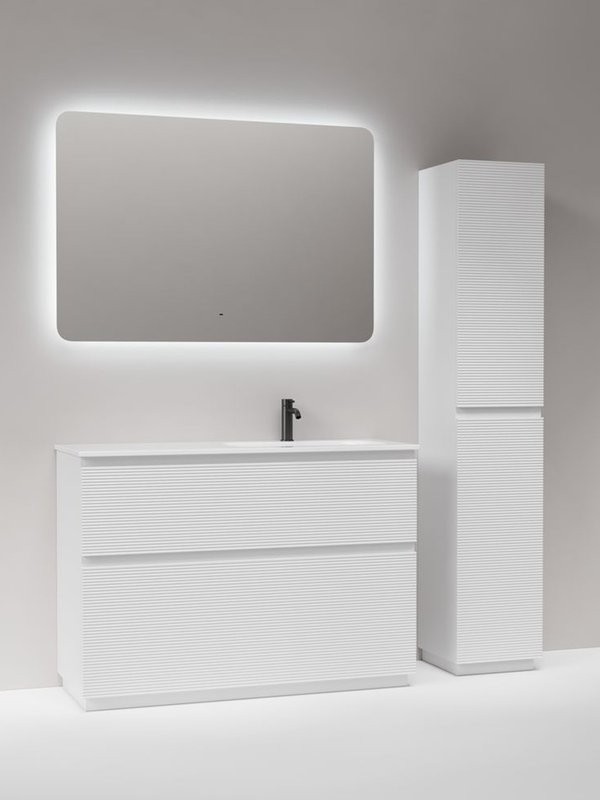 Мебель для ванной комнаты Sancos Folk Floor 120 правая напольная, bianco, раковина CN7021