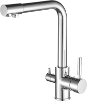 Смеситель для кухни Fashun A4352 с краном для питьевой воды, хром