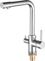 Смеситель для кухни Fashun A4352 с краном для питьевой воды, хром