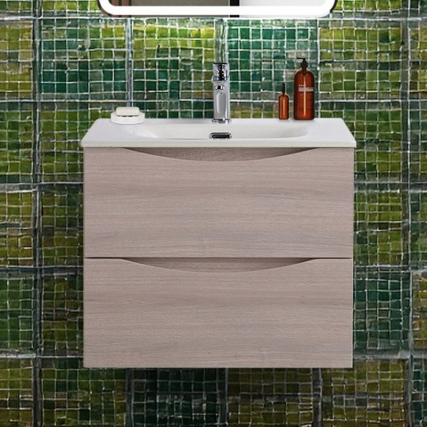 Тумба под раковину BelBagno Marino-cer-n 60 подвесная, rovere grigio