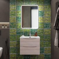 Тумба под раковину BelBagno Marino-cer-n 60 подвесная, rovere grigio