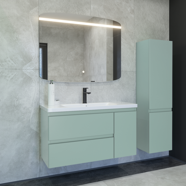 Мебель для ванной комнаты Caprigo Forte 100 R подвесная, селесте