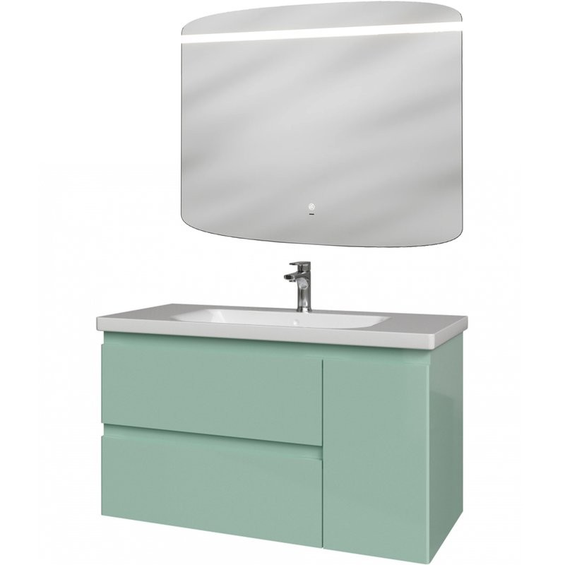 Мебель для ванной комнаты Caprigo Forte 100 R подвесная, селесте