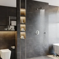 Душевой комплект Berges Nardis 2R 071003 С ВНУТРЕННЕЙ ЧАСТЬЮ, хром