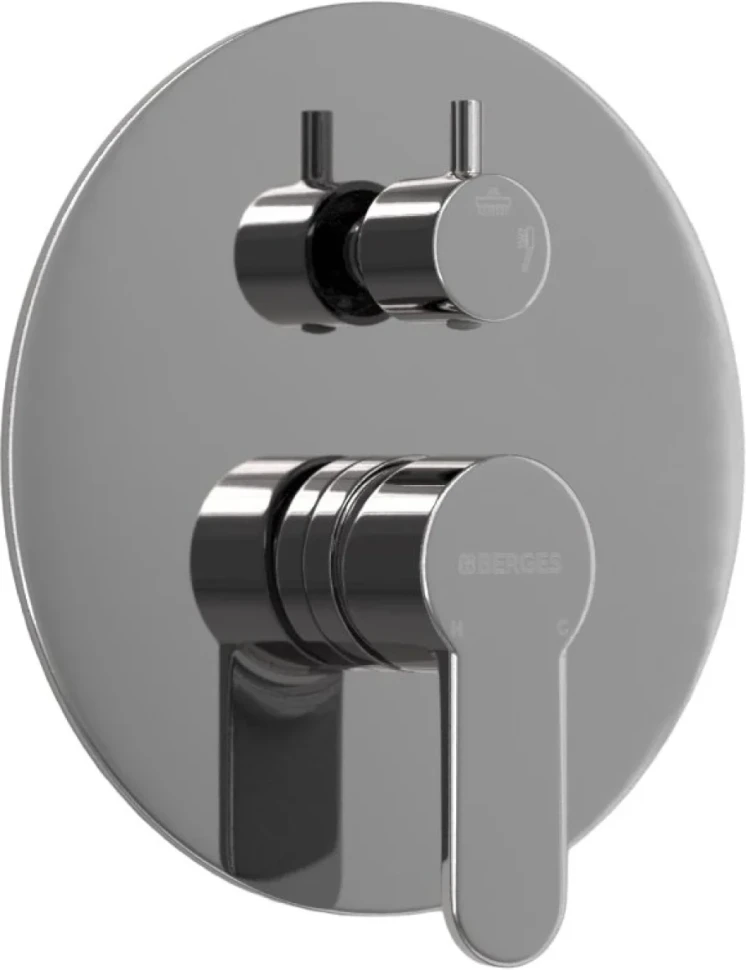 Душевой комплект Berges Nardis 2R 071003 С ВНУТРЕННЕЙ ЧАСТЬЮ, хром