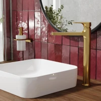 Смеситель для раковины Wasserkraft Havel 3603H матовое золото PVD Смеситель для раковины Wasserkraft Havel 3603H матовое золото PVD