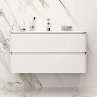 Тумба с раковиной AM.PM Sensation 100 подвесная, белый глянец