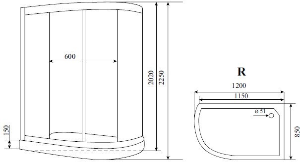 Душевая кабина Timo Comfort T-8802RF