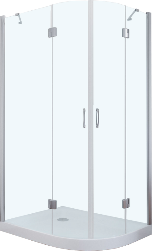 Душевой уголок Vegas Glass AFS-F TUR NOVO h1890 120*90 08 01 L профиль глянцевый хром, стекло прозрачное