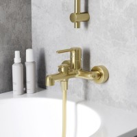 Смеситель для ванны с душем IDDIS AIGMG00i02WA матовое золото