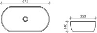 Накладная раковина Ceramicanova Element CN5022