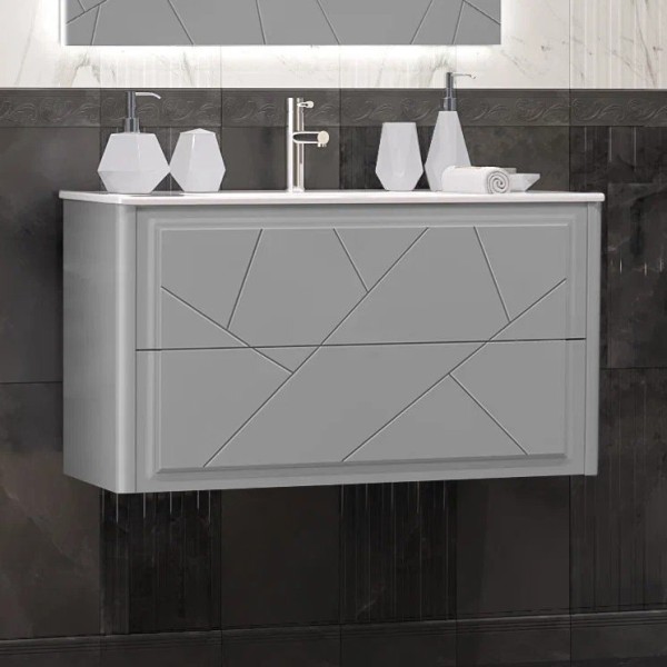 Тумба с раковиной Opadiris Луиджи 90 серая