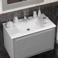 Тумба с раковиной Opadiris Луиджи 90 серая