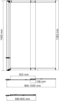 Шторка на ванну Wasserkraft Main 41S02-100WS Шторка на ванну Wasserkraft Main 41S02-100WS