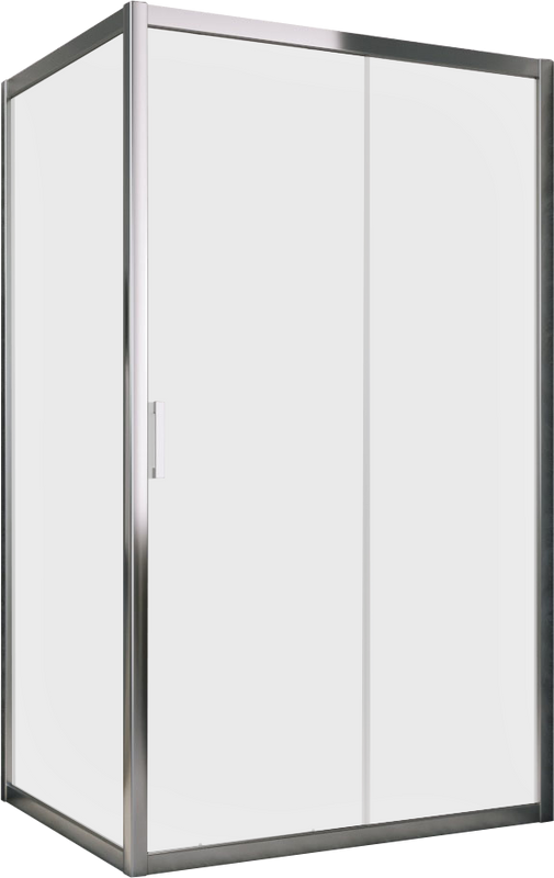 Душевой уголок Vegas Glass ZP+ZPV Tur Novo h1900 110*100 08 10 профиль глянцевый хром, стекло сатин