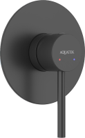 Встраиваемый смеситель для душа и ванны AQUATEK Европа AQ1366MB С ВНУТРЕННЕЙ ЧАСТЬЮ, матовый черный