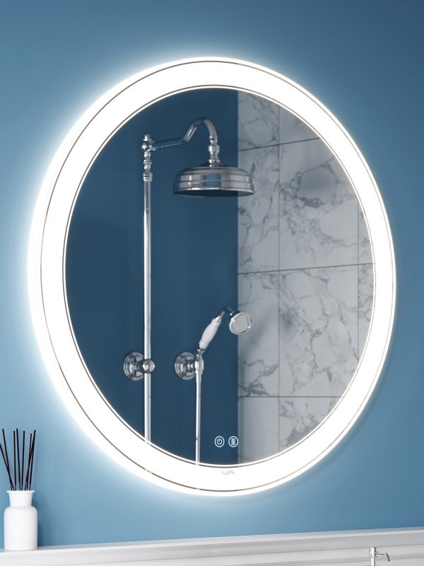 Зеркало круглое Alavann Solis 80 с подсветкой, с антизапотеванием