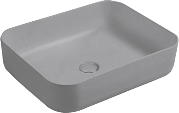 Накладная раковина Vincea VBS-105MG 50 матовая серая