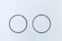 Комплект Унитаз подвесной Bauedge Bau Dream безободковый, с микролифтом, белый + Инсталляция Ideal + Кнопка Round белая