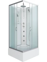 Душевая кабина Niagara Classic NG-1108-14BKTG 90х90 см, без крыши, с гидромассажем и тропическим душем